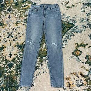 GAP size 8T 8 Tall 29 Long universal jegging skinny jeans factory distress